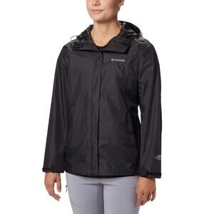 NWT Columbia Women's Arcadia II Jacket, Black Size 1XL Plus size rain jacket